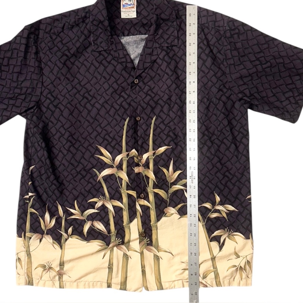 Vintage Hawaiian Togs | Men’s Purple Floral 100% Cotton Hawaiian S/S Shirt Sz XL - Picture 4 of 5